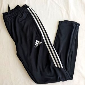 Adidas Youth Soccer Tiro 17 Pants, Large -Black/White/White